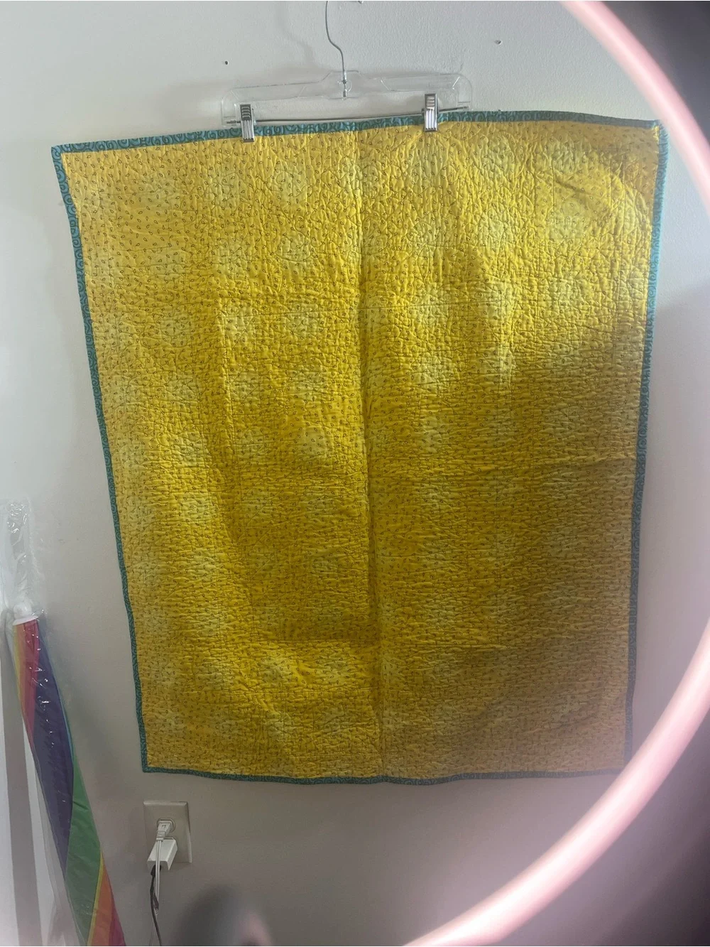 Noah's Ark Baby Quilt - Bright Blue & Yellow Nursery Throw